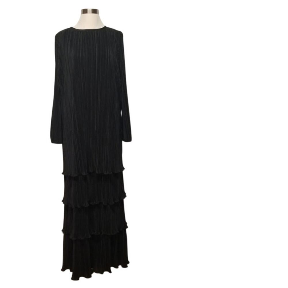 Pleated, Tiered, Maxi Dress